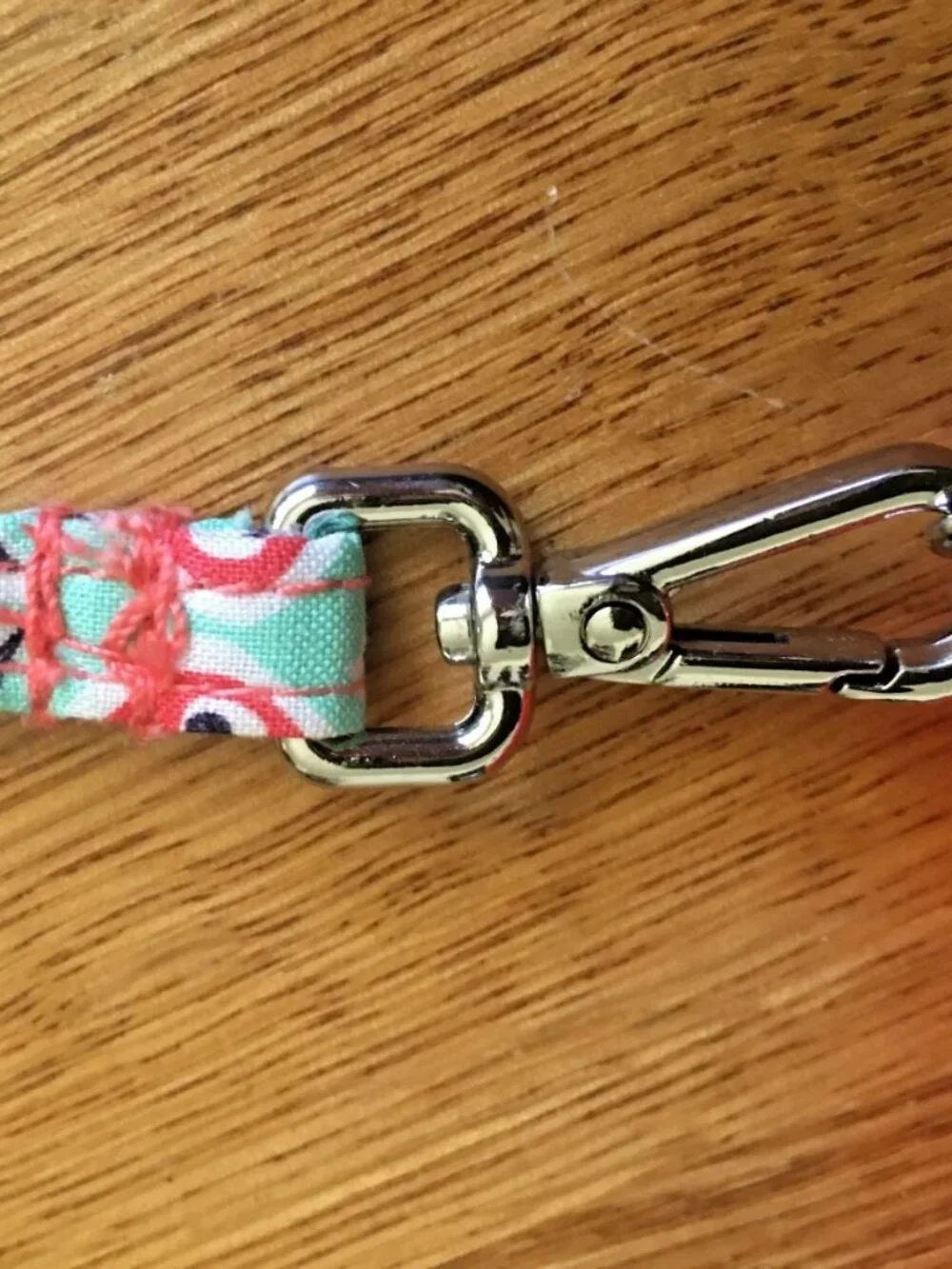 Vera Bradley Go Fish RFID Wristlet Wallet, Coral Orange & Blue NWOT
